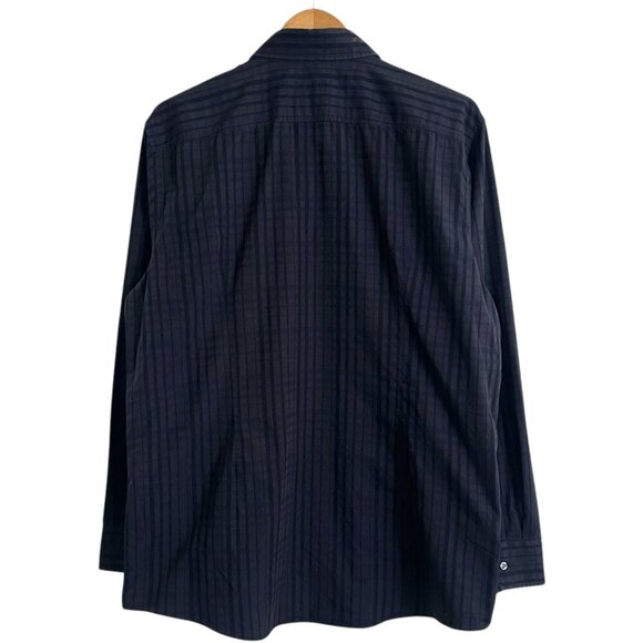 Hugo Boss Miles Sharp Fit Dress Shirt Mens Size 17.5 Plaid Business Casual Work - Picture 8 of 8